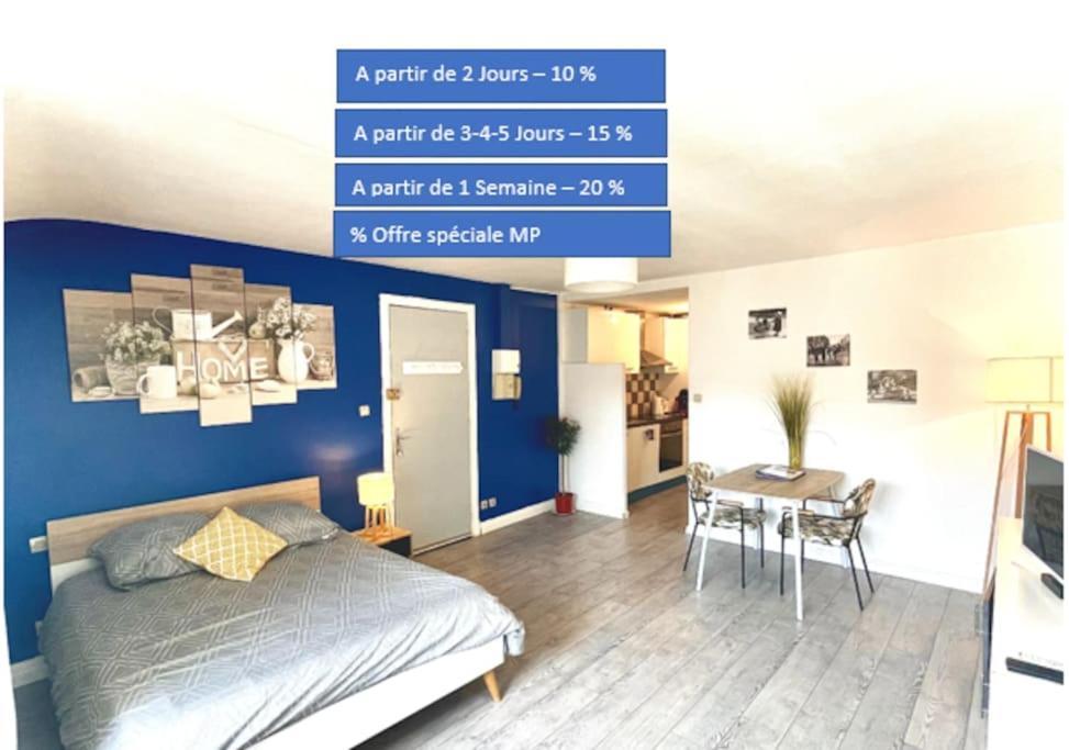 Appartement Entier Moissac Centre 30 M2 Calme Avec Cour Interieure Pour Velos A 50M Du Marche De Моасак Екстериор снимка